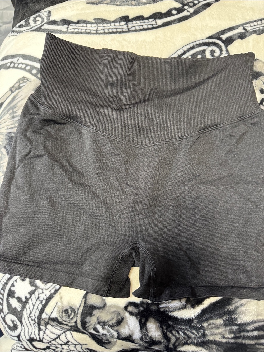 PINK Victoria's Secret Black High-Waist Bike Shorts